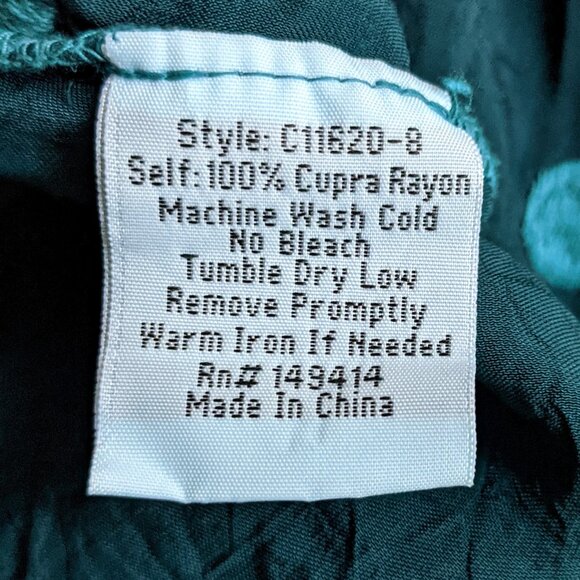 Johnny Was Analusia Embroidered Tunic Top Emerald Green Polka Dot Size S - Picture 10 of 10